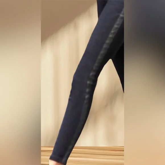 Blue Revival Sienna Black Jean with Gold Tuxedo Stripe - Picture 2 of 10